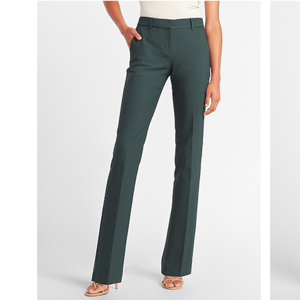 Express Mid Rise Barely Boot Columnist Pant